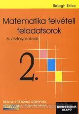 Matematika felvteli feladatsorok 2.-8.oszt.