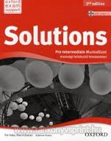 Solutions Pre-interm. 2nd WB. with audio cd