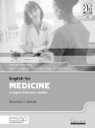 English for Medicine in higher education TB
